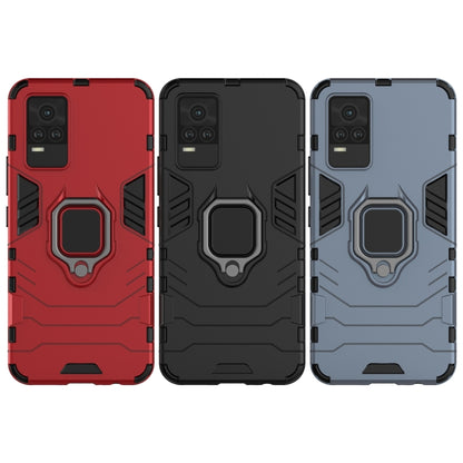 For vivo Y73 PC + TPU Shockproof Protective Case with Magnetic Ring Holder(Navy Blue) - vivo Cases by buy2fix | Online Shopping UK | buy2fix