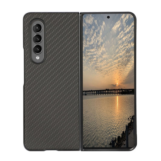 For Samsung Galaxy Z Fold3 5G Carbon Fiber Texture Shockproof Protective Case(Black) by buy2fix