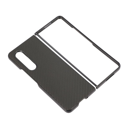 For Samsung Galaxy Z Fold3 5G Carbon Fiber Texture Shockproof Protective Case(Black) by buy2fix