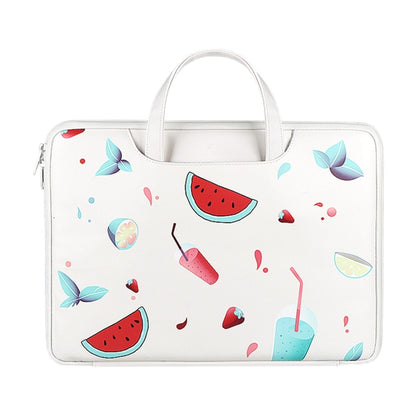ST01KT Lightweight PU Printed Laptop Bag, Size:13.3 inch(Watermelon) by buy2fix