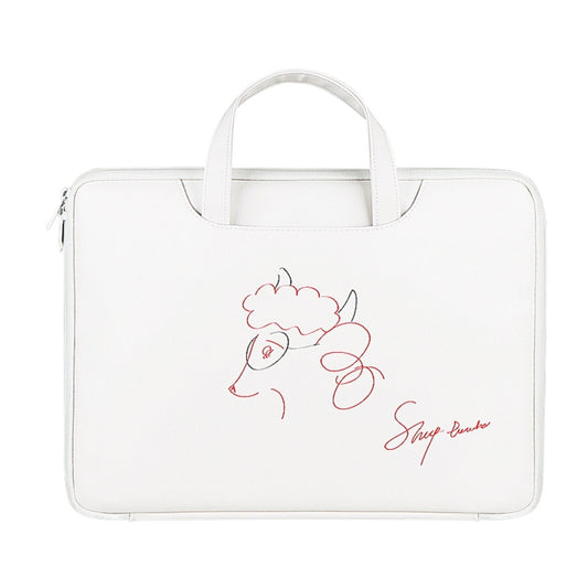 ST01KT Lightweight PU Printed Laptop Bag, Size:13.3 inch(Sheep Head) by buy2fix