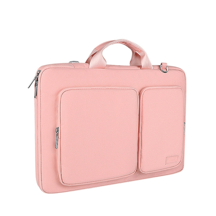 ST11 Polyester Thickened Laptop Bag with Detachable Shoulder Strap, Size:13.3 inch(Pink) by buy2fix