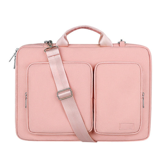 ST11 Polyester Thickened Laptop Bag with Detachable Shoulder Strap, Size:14.1-15.4 inch(Pink) by buy2fix