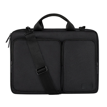 ST11 Polyester Thickened Laptop Bag with Detachable Shoulder Strap, Size:14.1-15.4 inch(Black) by buy2fix