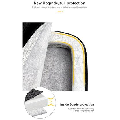 ST11 Polyester Thickened Laptop Bag with Detachable Shoulder Strap, Size:14.1-15.4 inch(Black) by buy2fix