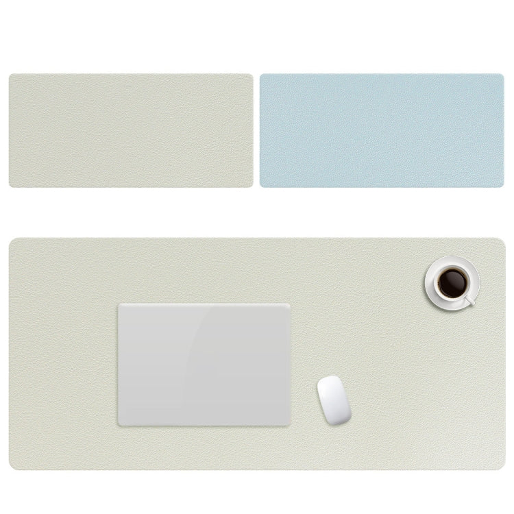 ZD01 Double-sided PU Mouse Pad Table Mat, Size: 90 x 40cm(Mint Green + Sky Blue) by buy2fix