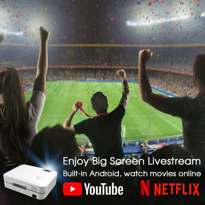 WEJOY L9 1920x1080P 400 ANSI Lumens Portable Home Theater LED HD Digital Projector, Android 6.0, 1G+8G, US Plug - LED Projector by WEJOY | Online Shopping UK | buy2fix