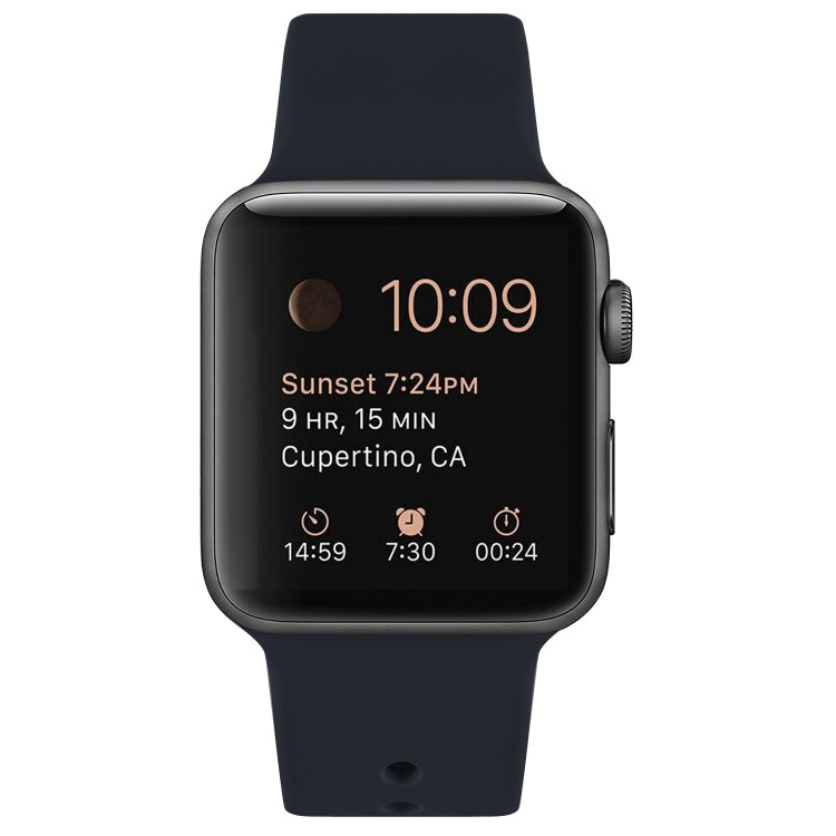 Silicone Watch Band For Apple Watch Ultra 49mm&Watch Ultra 2 49mm / Series 9&8&7 45mm / SE 3&SE 2&6&SE&5&4 44mm / 3&2&1 42mm(Cobalt Blue) by buy2fix