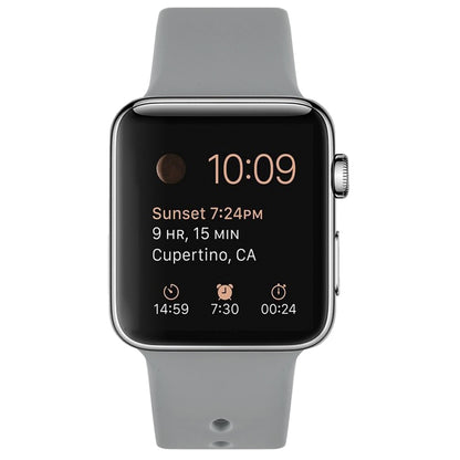 Silicone Watch Band For Apple Watch Ultra 49mm&Watch Ultra 2 49mm / Series 9&8&7 45mm / SE 3&SE 2&6&SE&5&4 44mm / 3&2&1 42mm(Brick Cyan) by buy2fix