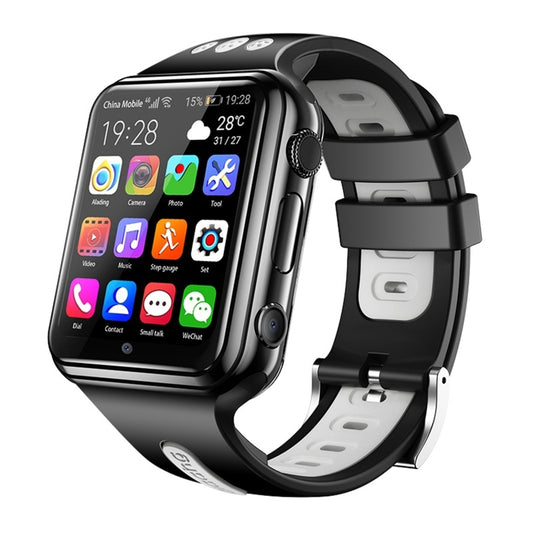 W5 1.54 inch Full-fit Screen Dual Cameras Smart Phone Watch, Support SIM Card / GPS Tracking / Real-time Trajectory / Temperature Monitoring, 1GB+16GB(Black Grey) - Smart Watches by buy2fix | Online Shopping UK | buy2fix