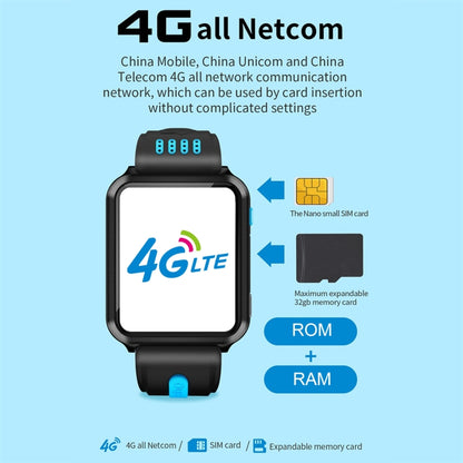 W5 1.54 inch Full-fit Screen Dual Cameras Smart Phone Watch, Support SIM Card / GPS Tracking / Real-time Trajectory / Temperature Monitoring, 2GB+16GB(Silver Pink) by buy2fix