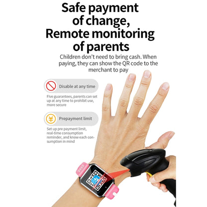 W5 1.54 inch Full-fit Screen Dual Cameras Smart Phone Watch, Support SIM Card / GPS Tracking / Real-time Trajectory / Temperature Monitoring, 2GB+16GB(Silver Pink) by buy2fix