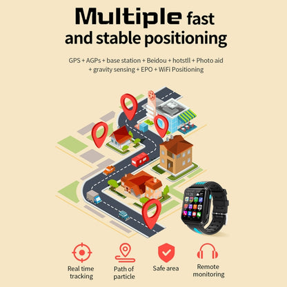 W5 1.54 inch Full-fit Screen Dual Cameras Smart Phone Watch, Support SIM Card / GPS Tracking / Real-time Trajectory / Temperature Monitoring, 2GB+16GB(Silver Pink) by buy2fix