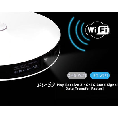 WEJOY DL-S9 1280x720P 300 Lumens Portable Home Theater LED HD Digital Projector, Android 6.0, 2G+16GB, EU Plug - LED Projector by WEJOY | Online Shopping UK | buy2fix