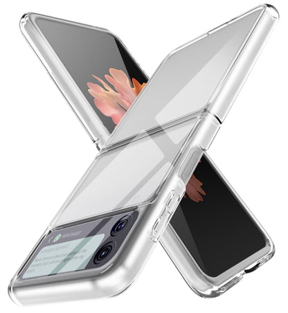 For Samsung Galaxy Z Flip3 5G Simple All-inclusive Clear Crystal PC +TPU Shockproof Case by buy2fix