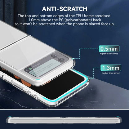 For Samsung Galaxy Z Flip3 5G Simple All-inclusive Clear Crystal PC +TPU Shockproof Case by buy2fix
