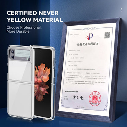 For Samsung Galaxy Z Flip3 5G Simple All-inclusive Clear Crystal PC +TPU Shockproof Case by buy2fix