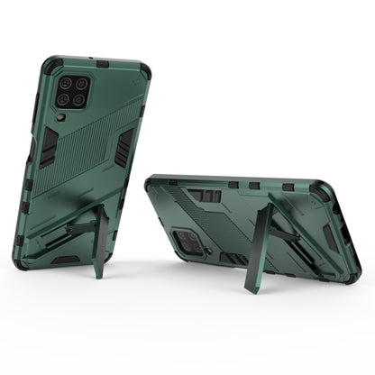 For Samsung Galaxy M32 Punk Armor 2 in 1 PC + TPU Shockproof Case with Invisible Holder(Green) by buy2fix
