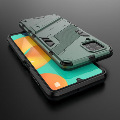 For Samsung Galaxy M32 Punk Armor 2 in 1 PC + TPU Shockproof Case with Invisible Holder(Green) by buy2fix