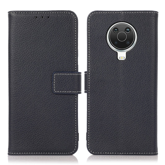 For Nokia G10 Litchi Texture PU + TPU Horizontal Flip Leather Case with Holder & Card Slots & Wallet(Blue) by buy2fix