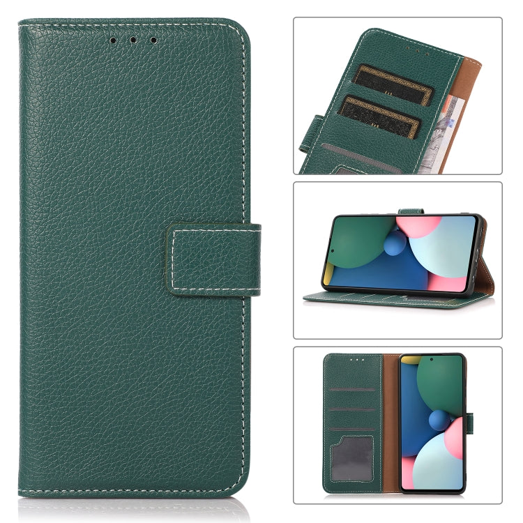 For Nokia G20 Litchi Texture PU + TPU Horizontal Flip Leather Case with Holder & Card Slots & Wallet(Green) by buy2fix