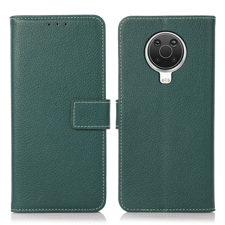 For Nokia G20 Litchi Texture PU + TPU Horizontal Flip Leather Case with Holder & Card Slots & Wallet(Green) by buy2fix
