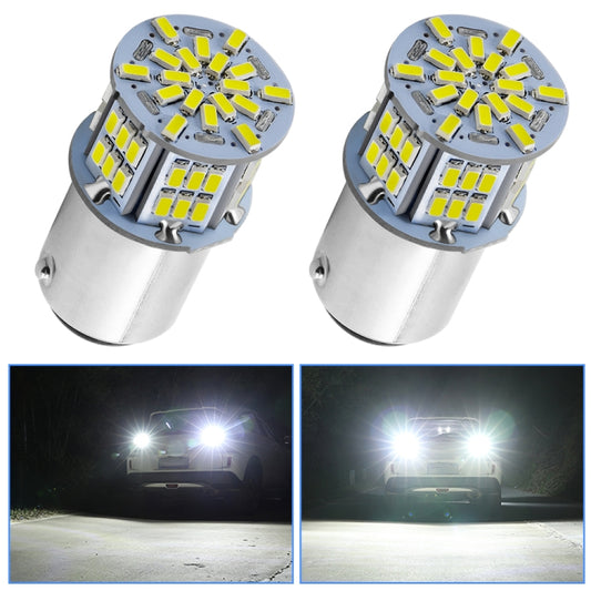 1 Pair E0052 9-14V 1156-54SMD-2835 6000K 1080LM White Light Car Decoding Turn Signal Reversing Light - Arrow Turn Lights by buy2fix | Online Shopping UK | buy2fix