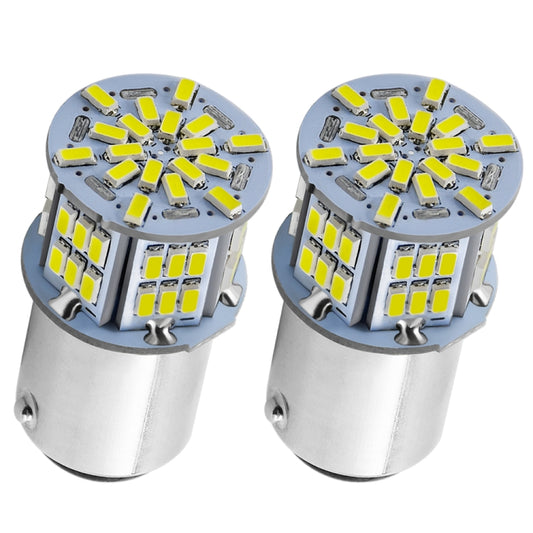 1 Pair E0053 9-14V 1157-54SMD-2835 6000K 1080LM White Light Car Decoding Brake Driving Light - Brake Lights by buy2fix | Online Shopping UK | buy2fix