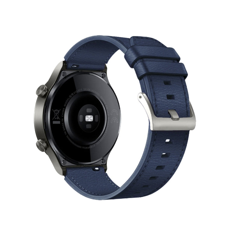 For Huawei Watch GT2 Pro Leather Watch Band(Midnight Blue) - Watch Bands by buy2fix | Online Shopping UK | buy2fix