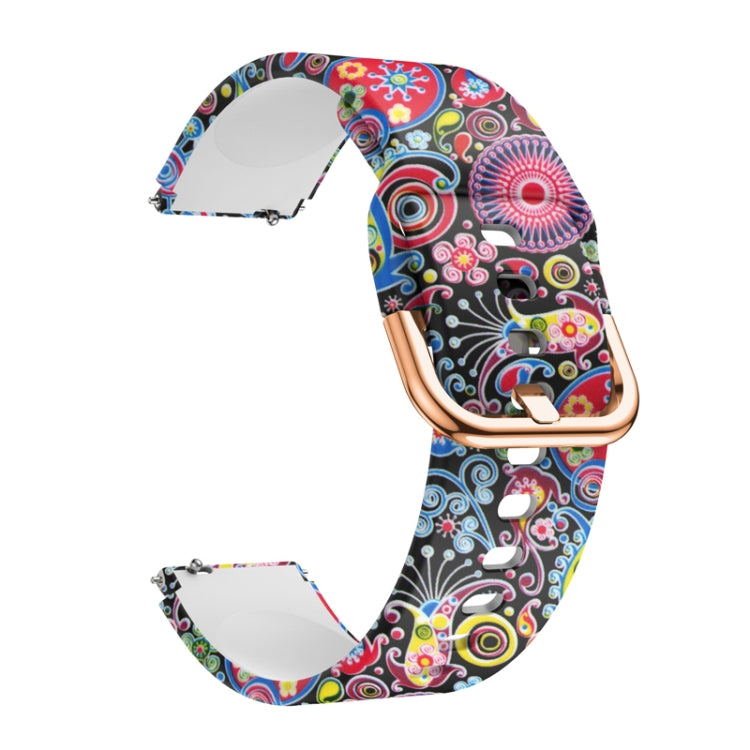 For Xiaomi Haylou LS01 Silicone Printing Watch Band(Colorful Jellyfish) - Watch Bands by MIJOBS | Online Shopping UK | buy2fix