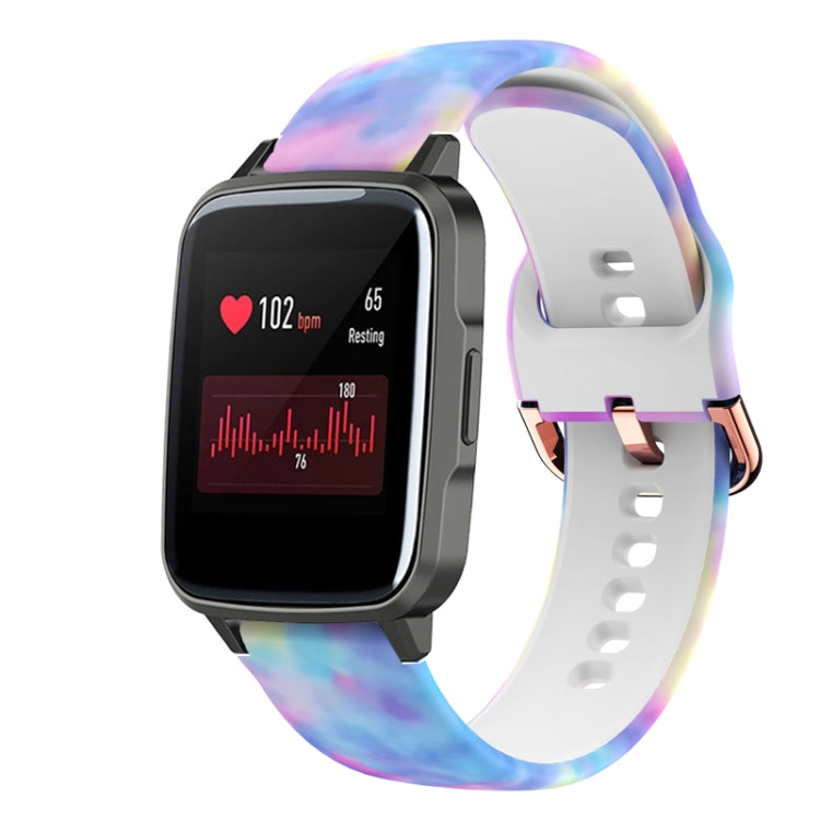 For Xiaomi Haylou LS01 Silicone Printing Watch Band(Candy) - Watch Bands by MIJOBS | Online Shopping UK | buy2fix