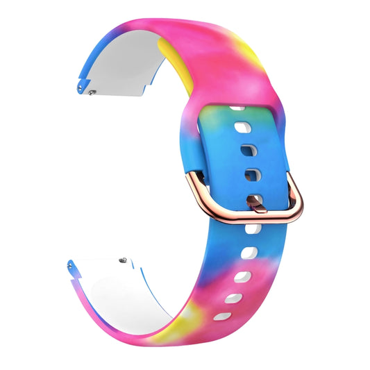 For Xiaomi Haylou LS01 Silicone Printing Watch Band(Colorful) - Watch Bands by MIJOBS | Online Shopping UK | buy2fix