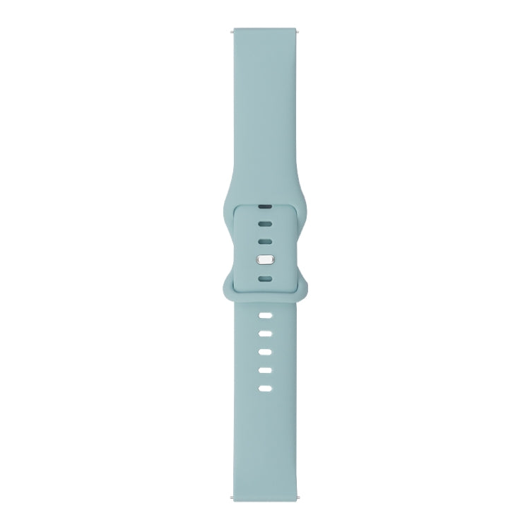 For Samsung Galaxy Watch 3 41mm 8-buckle Silicone Watch Band(Sky Blue) - Watch Bands by buy2fix | Online Shopping UK | buy2fix