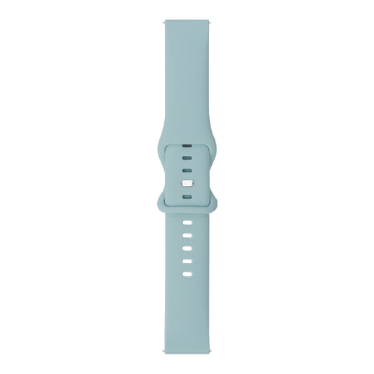 For Samsung Galaxy Watch 3 41mm 8-buckle Silicone Watch Band(Sky Blue) - Watch Bands by buy2fix | Online Shopping UK | buy2fix