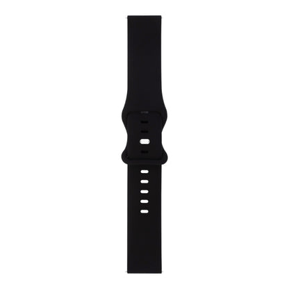 For Samsung Galaxy Watch 3 45mm 8-buckle Silicone Watch Band(Black) - Watch Bands by buy2fix | Online Shopping UK | buy2fix