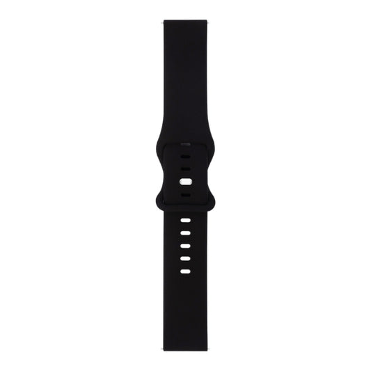 For Samsung Galaxy Watch 3 45mm 8-buckle Silicone Watch Band(Black) - Watch Bands by buy2fix | Online Shopping UK | buy2fix