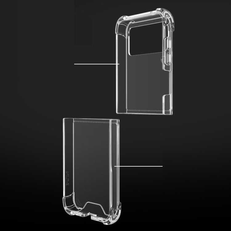 For Samsung Galaxy Z Flip3 5G Shock-resistant Transparent Acrylic TPU Protective Case by buy2fix