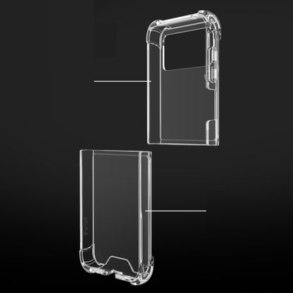 For Samsung Galaxy Z Flip3 5G Shock-resistant Transparent Acrylic TPU Protective Case by buy2fix
