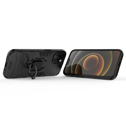 For iPhone 13 Shockproof PC + TPU Protective Case with Magnetic Ring Holder(Black) - iPhone 13 Cases by buy2fix | Online Shopping UK | buy2fix