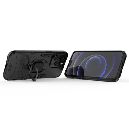 For iPhone 13 Pro Shockproof PC + TPU Protective Case with Magnetic Ring Holder (Black) - iPhone 13 Pro Cases by buy2fix | Online Shopping UK | buy2fix