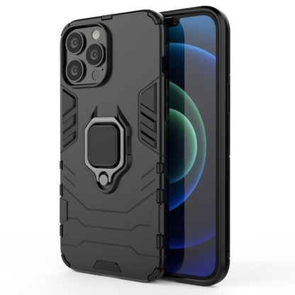 For iPhone 13 Pro Max Shockproof PC + TPU Protective Case with Magnetic Ring Holder (Black) - iPhone 13 Pro Max Cases by buy2fix | Online Shopping UK | buy2fix
