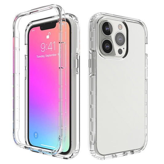 For iPhone 13 Pro Shockproof High Transparency Two-color Gradual Change PC+TPU Candy Colors Protective Case (Transparent) - iPhone 13 Pro Cases by buy2fix | Online Shopping UK | buy2fix