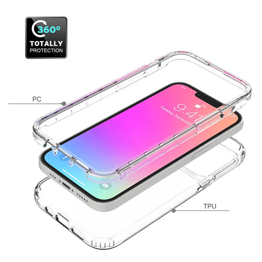 For iPhone 13 Pro Shockproof High Transparency Two-color Gradual Change PC+TPU Candy Colors Protective Case (Transparent) - iPhone 13 Pro Cases by buy2fix | Online Shopping UK | buy2fix