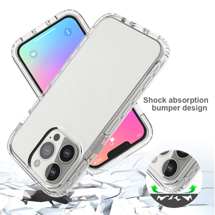 For iPhone 13 Pro Shockproof High Transparency Two-color Gradual Change PC+TPU Candy Colors Protective Case (Transparent) - iPhone 13 Pro Cases by buy2fix | Online Shopping UK | buy2fix