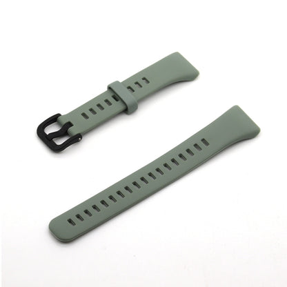 For Honor Band 6 Pure Color Silicone Watch Band(Emerald Green) by buy2fix