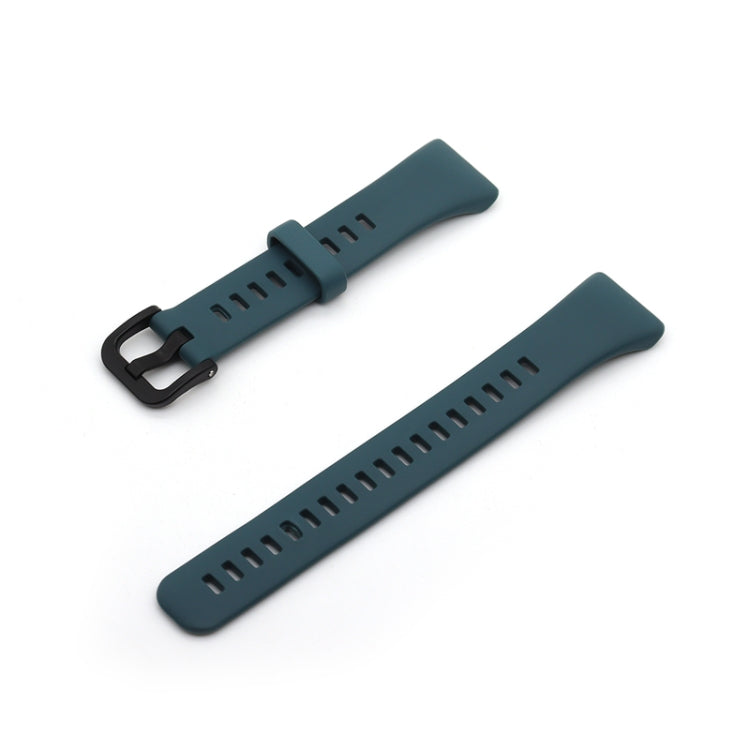 For Honor Band 6 Pure Color Silicone Watch Band(Rock Cyan) by buy2fix
