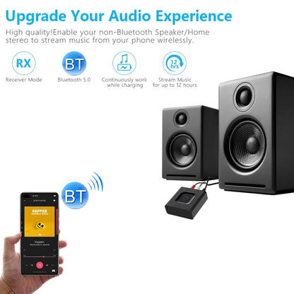 YQ-863 3.5mm Optical Fiber to RCA Digital to Analog Audio Adapter Bluetooth 5.1 Receiver by buy2fix