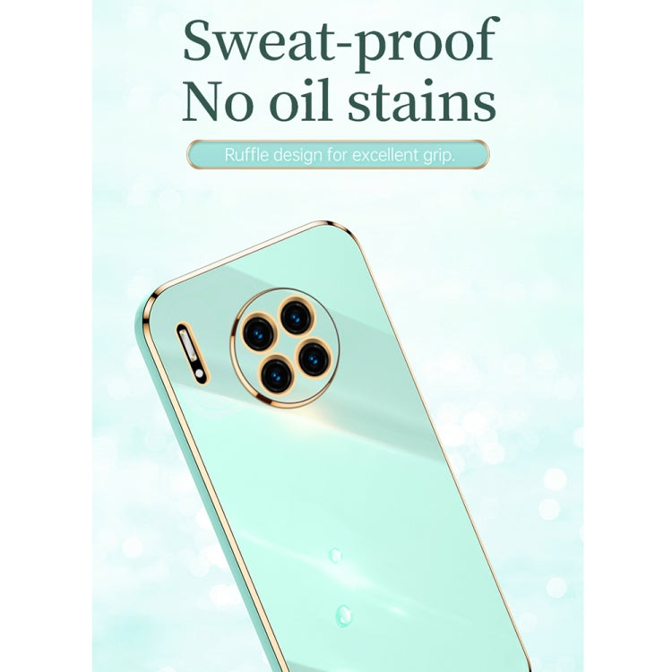 For Huawei Mate 30 Pro XINLI Straight Edge 6D Electroplate TPU Phone Case with Ring Holder(Hawthorn Red) - Huawei Cases by XINLI | Online Shopping UK | buy2fix
