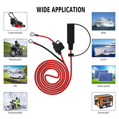 CS-1423A1 1.4m OT Terminal Cable with SAE Socket + 10A Fuse - DIY Cables by buy2fix | Online Shopping UK | buy2fix