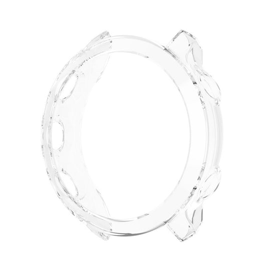 For Garmin Forerunner 158 / 55 Half Coverage Hollowed TPU Protective Case(Transparent White) - Watch Cases by buy2fix | Online Shopping UK | buy2fix